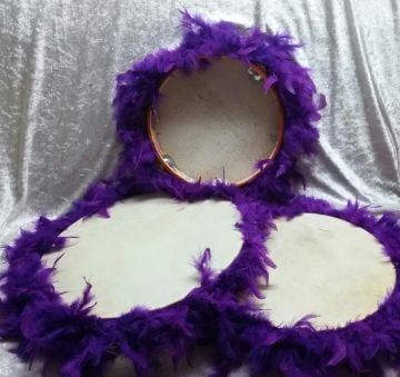 Tüylü 27cm KÜÇÜK boy deri tef