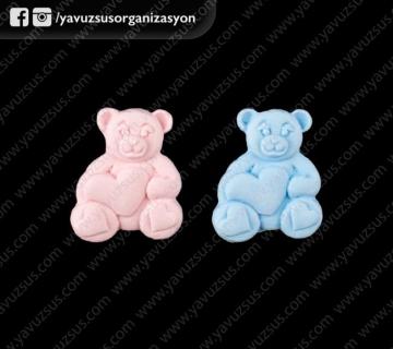 kokulu taş minik ayıcık(25 ad)(KLD) PEMBE