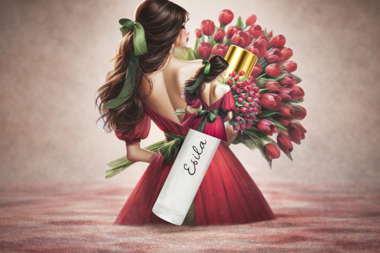 İsme özel çift kına kızı şişe hediyelik(20 adet)