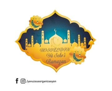 Desenli Hoşgeldin Ya Şehr-i Ramazan Kapı Süsü