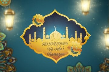 Desenli Hoşgeldin Ya Şehr-i Ramazan Kapı Süsü