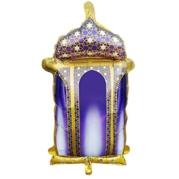 18 inç kandil figürü Ramazan dekorlu folyo balon 59.5×58cm