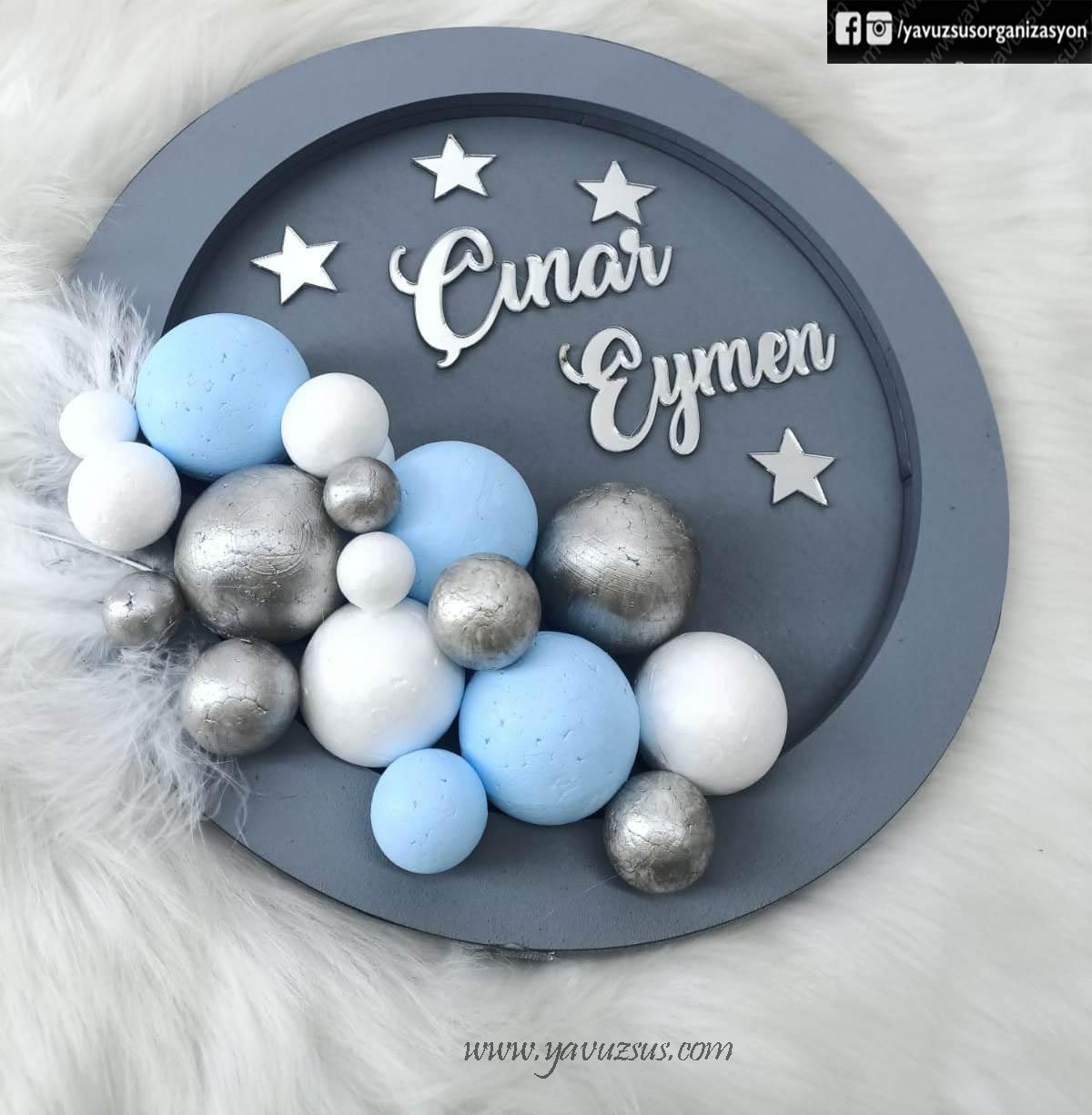 Toplu Eteksiz Yuvarlak Kapı Süsü(30*30)