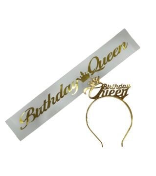 Birthday Queen Kuşak & Taç takımı