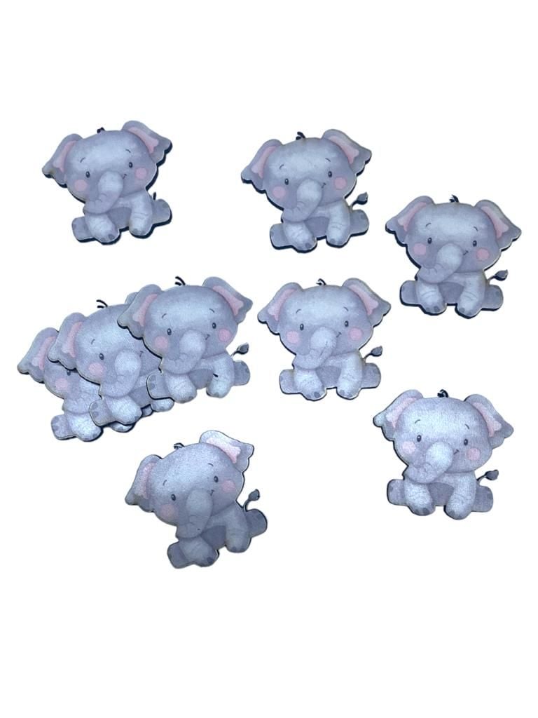 Uv Baskılı Fil Ahşap Süs(4*4cm)