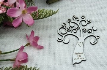 Kıvrımlı ahşap ağaç(8*9cm)