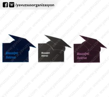 pleksi mezuniyet hatırası özel tasarım GUMUS