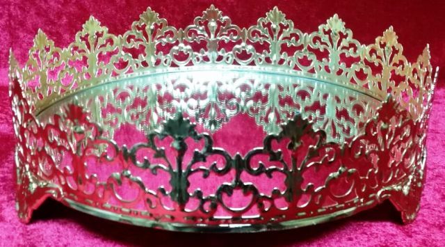 25cm taç tepsi (KLD) ALTIN