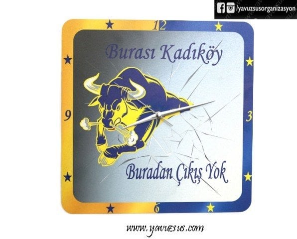 Kare Takımı Duvar Saati(31cm)