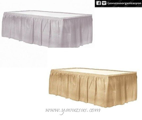 Altın&Gümüş Masa Örtüsü Eteği