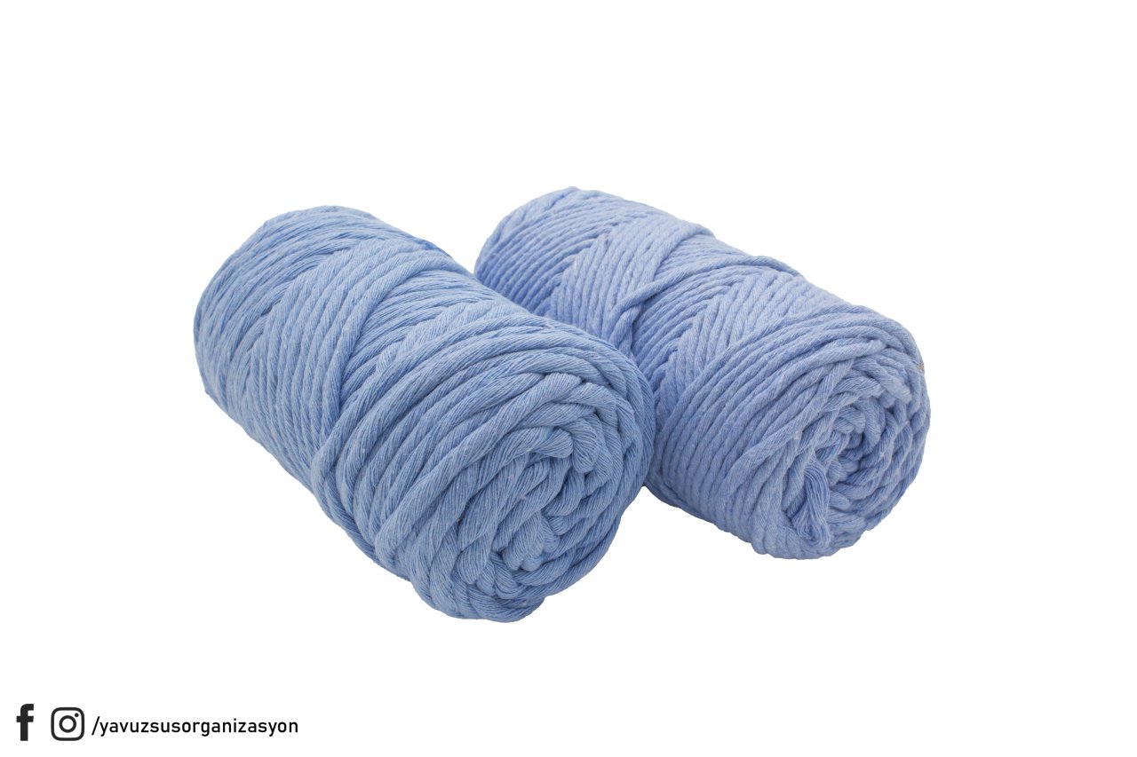 4mm 250gr Makrome İp MAVI