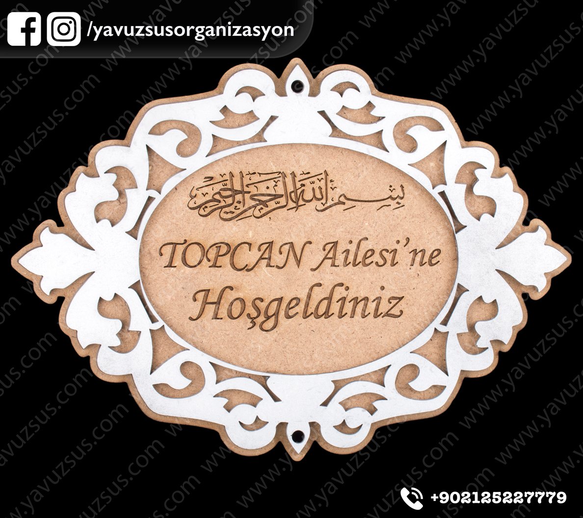 6mm mdf kabartmalı kapı süsü GUMUS