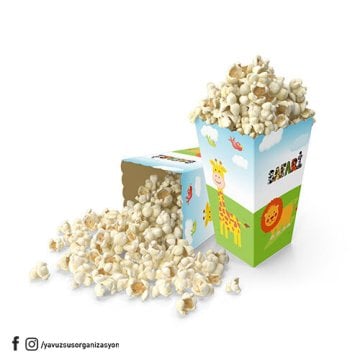 Safari Popcorn Kutusu (8'l)