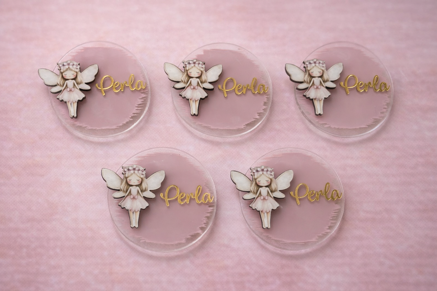 Pleksi Üzeri Kabartma Peri kızı Figürlü Hediyelik