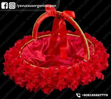 Lazer çiçek süslemeli kına ürünü