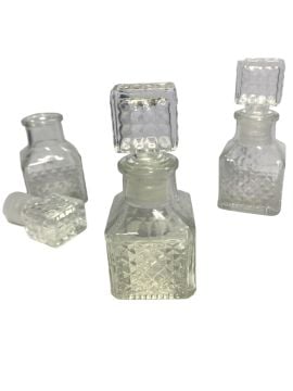 Kristal Dikdörtgen cam şişe(50cc)