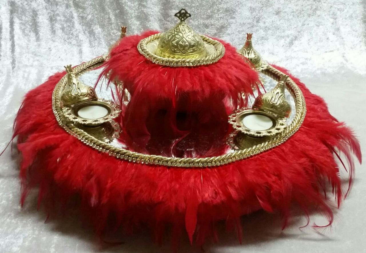 Tüylü Özel yapım kına ürünü TEPSI