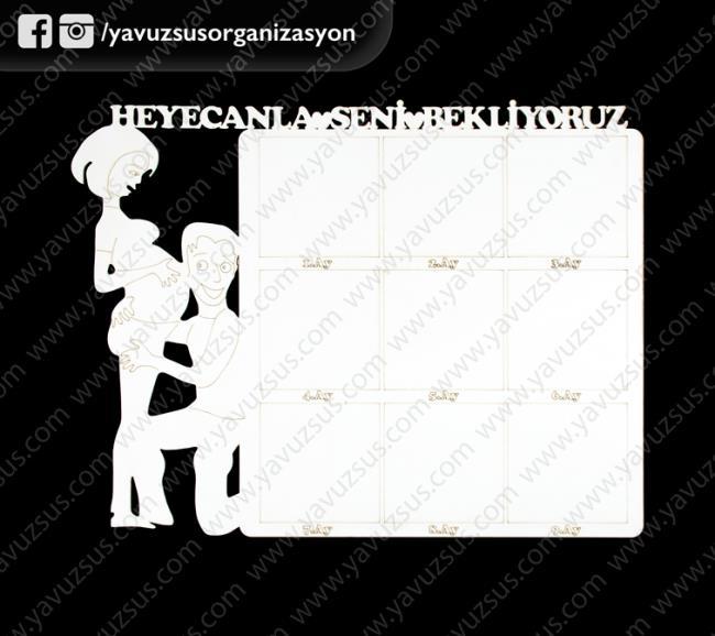 Ahşap Son 9 Ay Takvimi