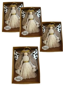 Kutuda Kanatlı Melek Anahtalık Hediyelik(20 Adet)