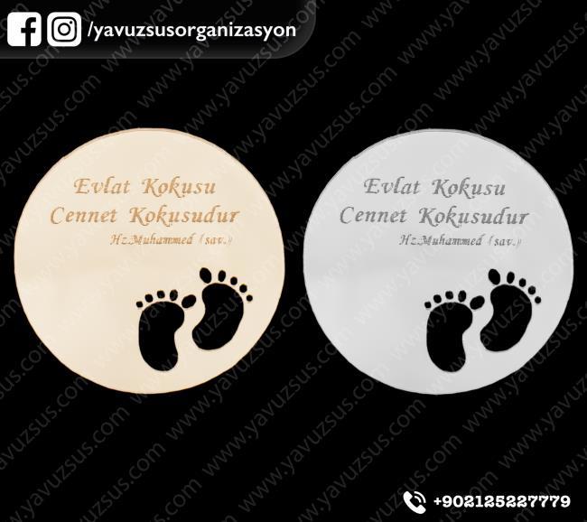 Ayaklı yuvarlak süs 6cm ALTIN