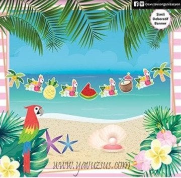 Dekoratif Flamingo Uzar Süs (9 Parça)