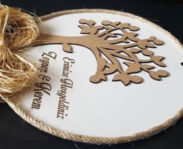 Süslü Kabartmalı Hayat Ağacı Kapı Süsü