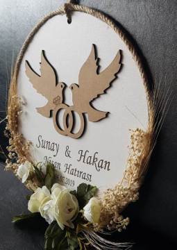 Kuşlu Kabartmalı Süslü Kapı Süsü