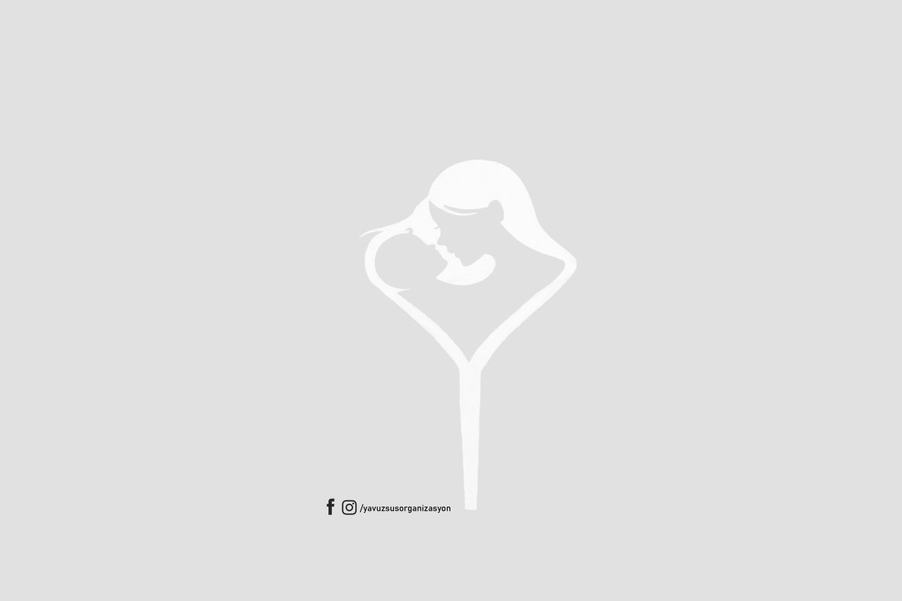 Anne & Bebek Motifli Pasta Üzeri Çubuk BEYAZ