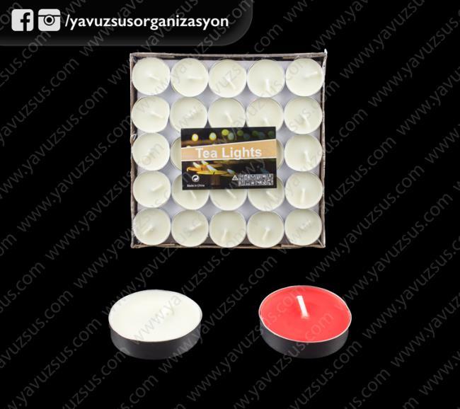 TEALIGHT MUM 100ad BEYAZ