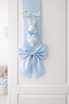 Çift taraflı tavşanlı kapı süsü fiyonku