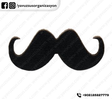 Minik Ahşap Bıyık&Dudak (50Adet)