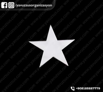 pleksi yıldız boş GUMUS 7X7