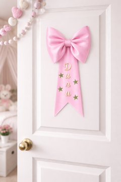 Saten tek etekli kapı süsü fiyonku