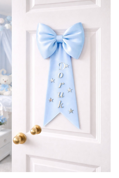 Saten tek etekli kapı süsü fiyonku