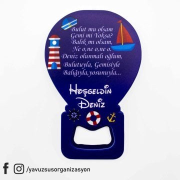 UV Baskılı Doğum Günü Magnet Balon Açacak (11x7cm)