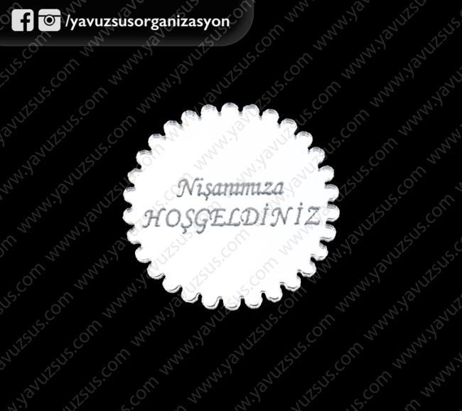 1mm etiket tırtıklı yuvarlak süs (2,5x2,5) ALTIN