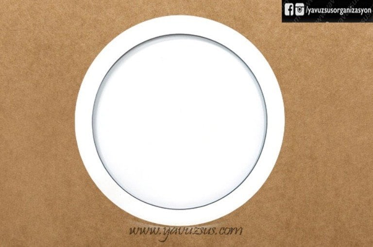 Boş Yuvarlak Ahşap Kapı Süsü