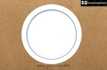 Boş Yuvarlak Ahşap Kapı Süsü