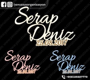 kapı süsü isim (10x15) BEYAZ