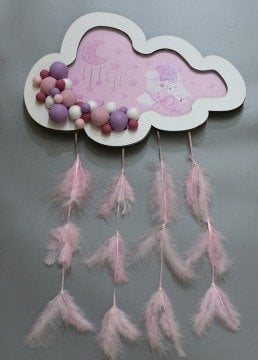 Fil Dekorlu Bulut Kapı Süsü