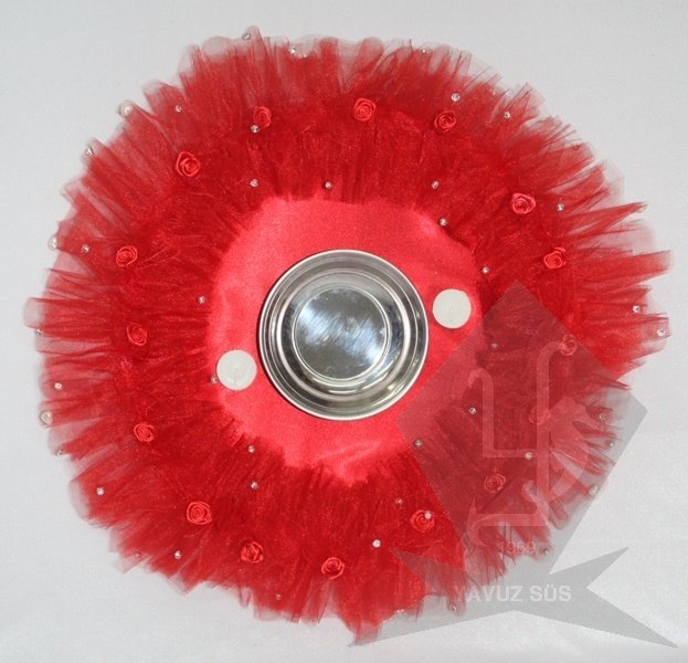 SATEN GULLU KINA TEPSISI KREM