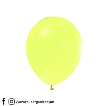 12 inç Makaron Balon Jumbo Balon (100 lü) SARI