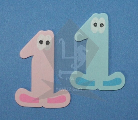 1 yaş ahşap figür (100ad)(KLD) PEMBE