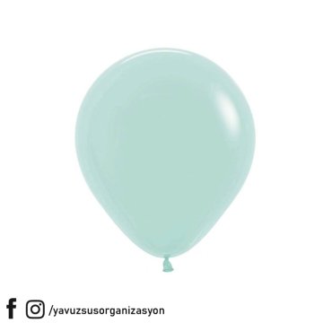 12 inç Makaron Balon Jumbo Balon (100 lü) YESIL