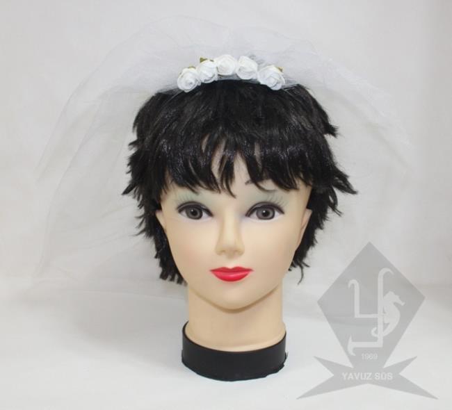 güllü kına tacı KIRMIZI