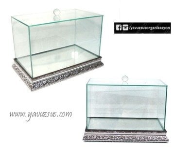 35*20*20 Cam Kapaklı Sandık