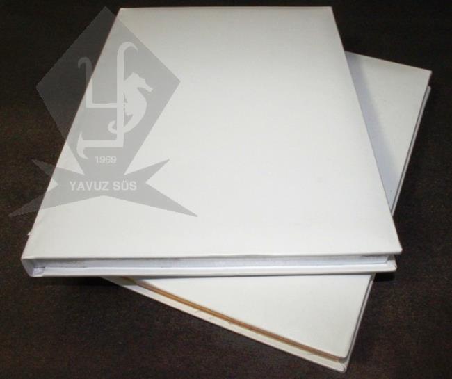 kenarı simli kalın boş anı defteri GUMUS