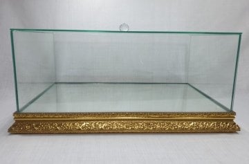 Kapaklı Ahşap hazneli BÜYÜK cam sandık(55*35*20 )