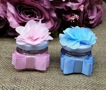 Süslü 30cc cam kavanoz 20ad