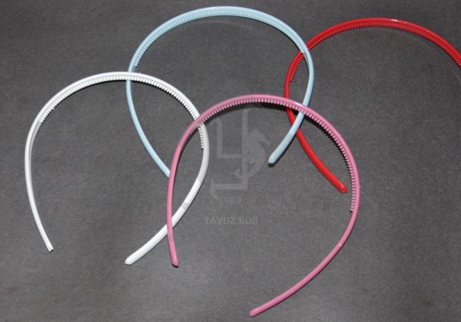 plastik kına tacı KIRMIZI